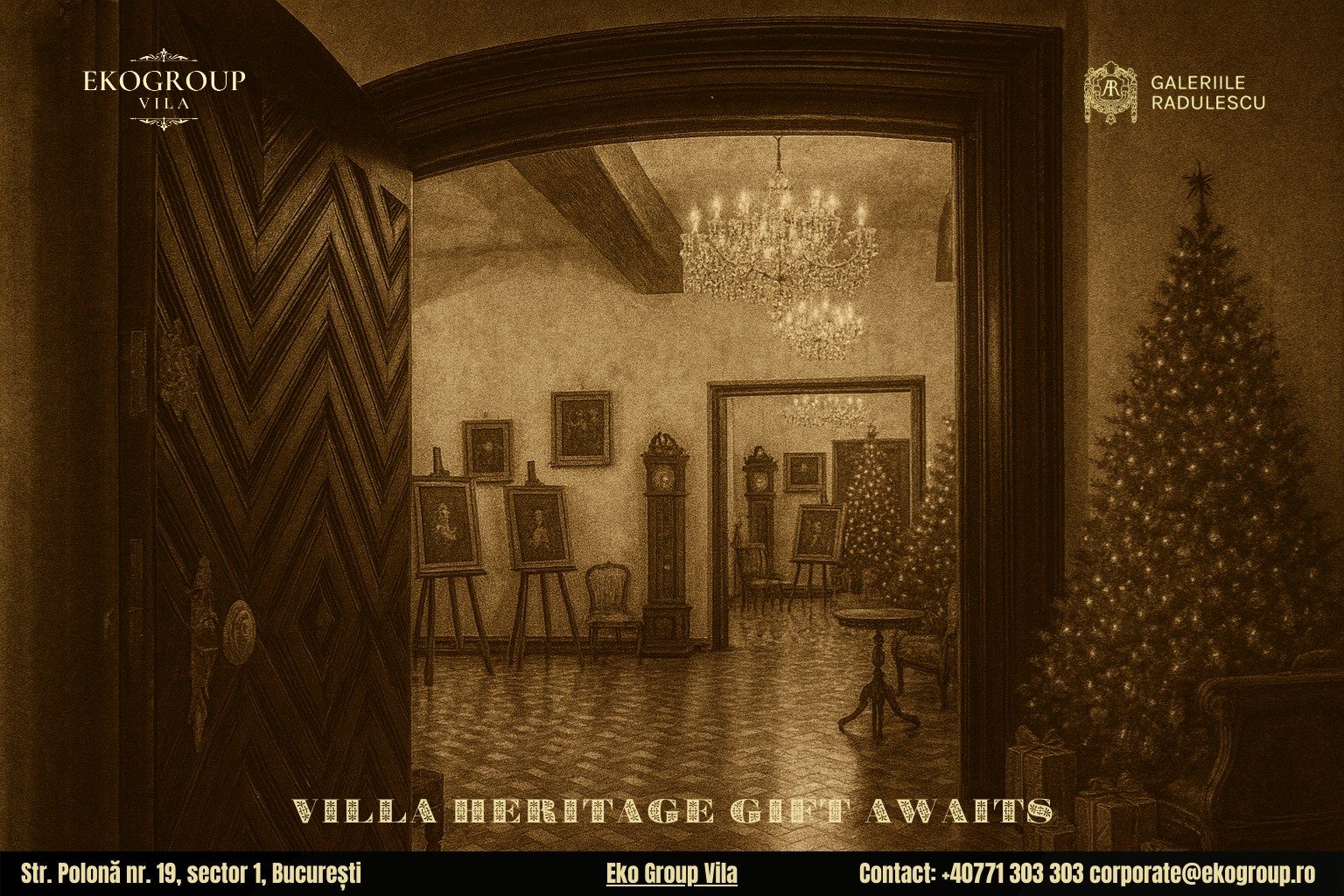 Cadou de Crăciun inspirat: acces la magia expoziției Crăciunul anilor ’30 la Eko Group Vila